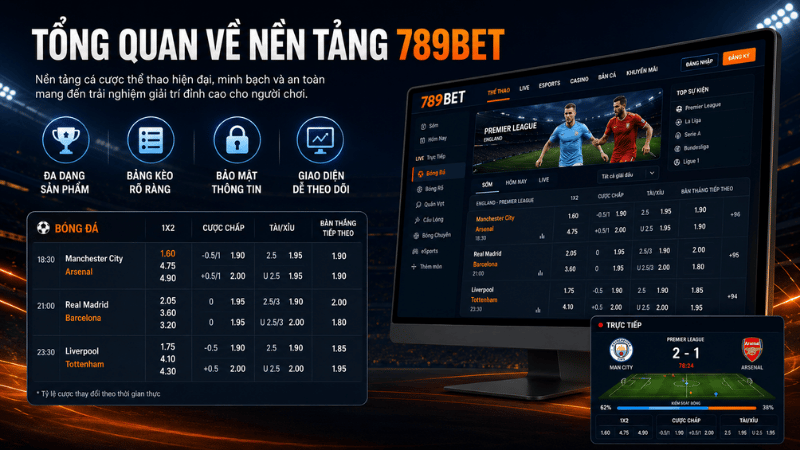 Tổng quan nền tảng cá cược trực tuyến 789BET