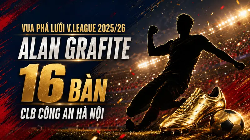 Alan Grafite giành Vua phá lưới V-League 2025/26