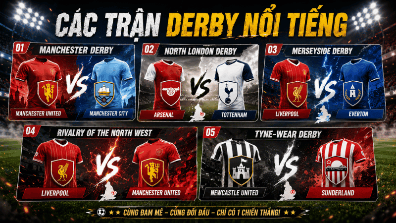 Các trận derby nổi tiếng tại Premier League