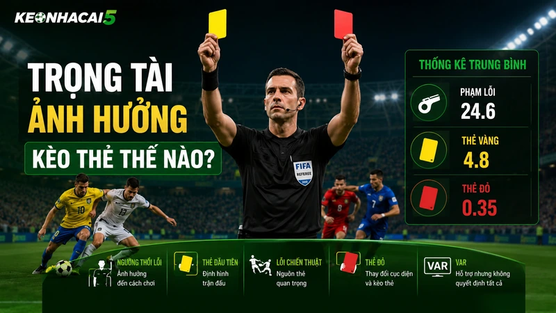 Cách đọc kèo thẻ live theo diễn biến trận đấu