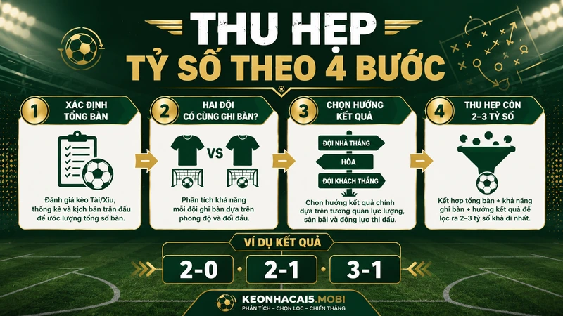 Cách thu hẹp tỷ số chính xác theo 4 bước