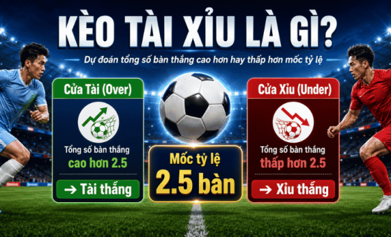 Kèo tài xỉu là gì? Cách đọc kèo Over/Under dễ hiểu