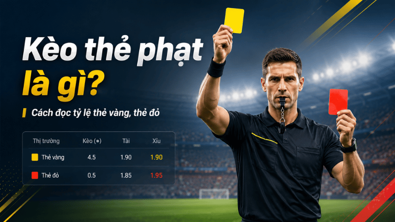 Kèo thẻ phạt là gì và cách đọc tỷ lệ thẻ vàng thẻ đỏ