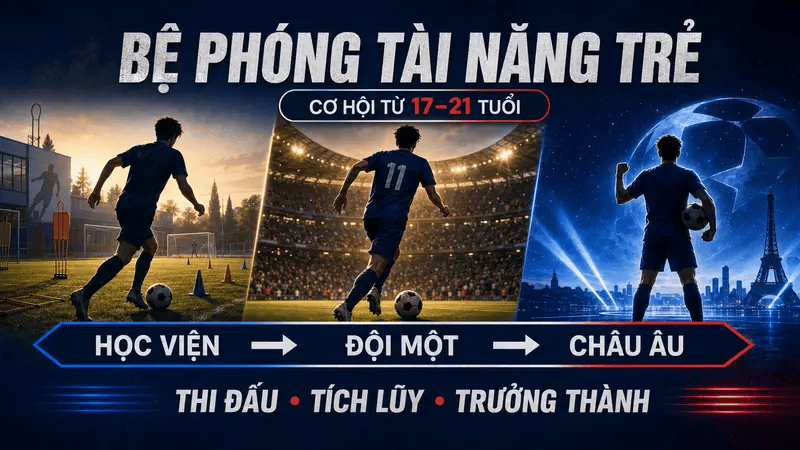 Ligue 1 là bệ phóng cho các tài năng trẻ bóng đá Pháp