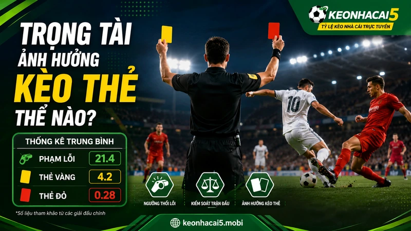 Mức độ phạm lỗi và cách trọng tài sử dụng thẻ phạt