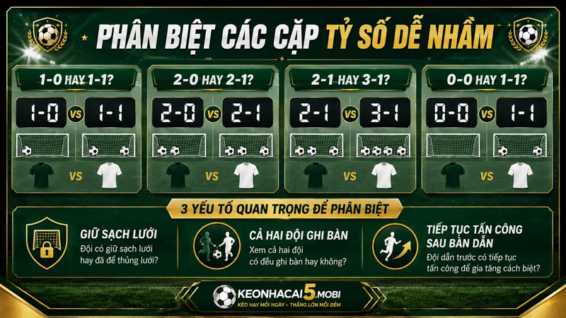 Phân biệt các cặp tỷ số chính xác dễ nhầm