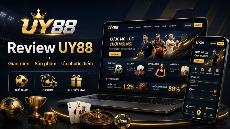Review UY88 về giao diện sản phẩm và ưu nhược điểm