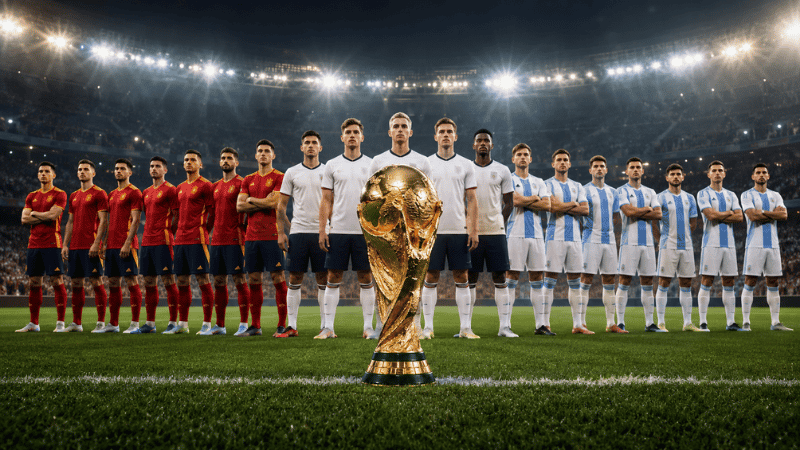 Tây Ban Nha Anh và Argentina cạnh tranh chức vô địch World Cup 2026